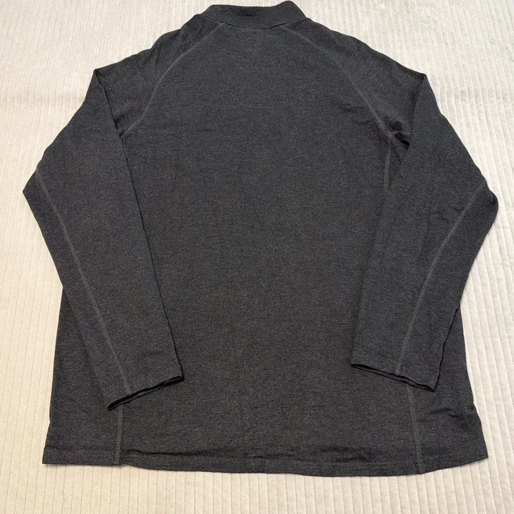 Free Fly Pullover Mens 2XL Gray Bamboo Heritage 1/4 Zip Mock Neck Fleece